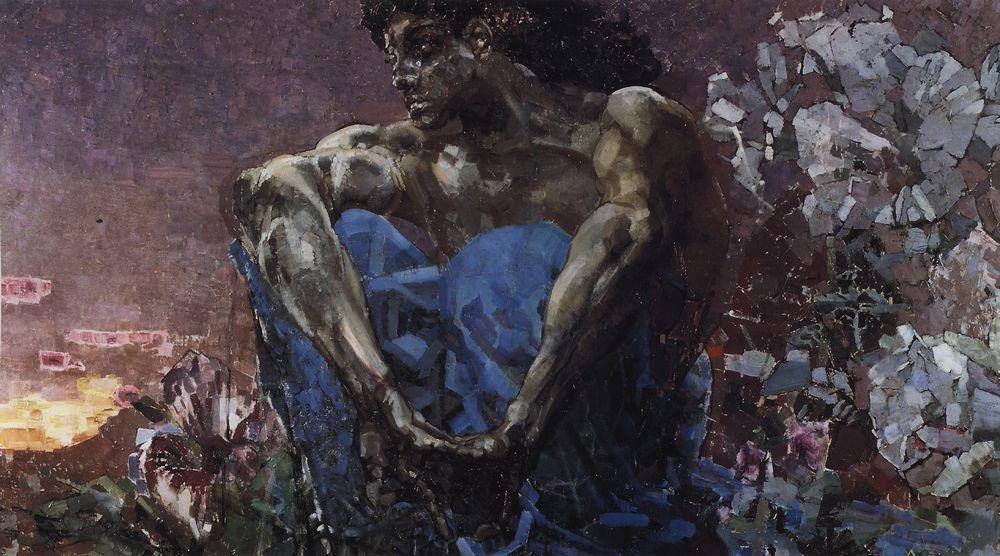 Демон (сидящий). 1890