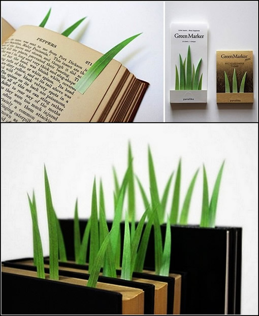 Зеленые травинки-закладки GreenMarker