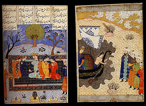 1490.  Khosraw Delhavi  Les Cinq tresors (Pandj Gandj)  Chiraz Iran